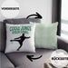 Fußballspieler Kissen mit Füllung 40x40 Geschenk Coole Jungs Spielen Fußball Geschenkidee Jungen (Grau) Grün Trendation
