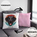 Labrador Besitzer Kissen mit Füllung 40x40 Geschenk Lustiger Spruch Geschenkidee Labrador Mama Papa (Grau) Rosa Trendation