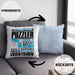 Puzzler Geschenk Kaffee-Kissen mit Füllung 40x40 Geschenkidee für Puzzler Ich Bin Puzzler Ich Kann Es Dir Erklären Jedoch Nicht Für Dich Verstehen Spruch Lustig (Grau) Blau Trendation
