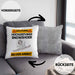 Snowshoer Kissen mit Füllung 40x40 Geschenk Lustiger Spruch Geschenkidee für Snowshoer Achtung Hochleistungs Snowshoer Bei Der Arbeit (Grau) Grau Trendation