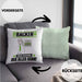 Bäcker Kissen mit Füllung 40x40 Geschenk für Bäcker Der Mann Der Alles Kann Geschenkidee zum Geburtstag (Grau) Grün Trendation