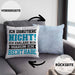 Lustige Kissen mit Füllung 40x40 mit Spruch "Ich diskutiere nicht, ich erkläre nur warum ich recht habe" (Grau) Blau Trendation