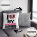 Australian Shepherd Besitzerin Kissen mit Füllung 40x40 Geschenk Lustiger Spruch Geschenkidee I Love My Australian Shepherd (Grau) Grau Trendation