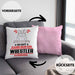 Wrestler Geschenk Kissen mit Füllung 40x40 So Gut Kann Nur Ein Wrestler Aussehen Geschenkidee (Grau) Rosa Trendation