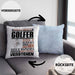 Golfer Geschenk Kaffee-Kissen mit Füllung 40x40 Geschenkidee für Golfer Ich Bin Golfer Ich Kann Es Dir Erklären Jedoch Nicht Für Dich Verstehen Spruch Lustig (Grau) Blau Trendation