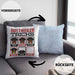 Rottweiler Besitzer Kissen mit Füllung 40x40 Geschenk Lustiger Spruch Geschenkidee Rottweiler Tricks Bleib (Grau) Blau Trendation
