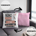 Haustiersitter Geschenk Lustiger Spruch für Haustiersitter Geschenkidee Bester Haustiersitter Der WeltKissen mit Füllung 40x40 (Grau) Rosa Trendation