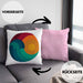 Kitesurfing Kissen mit Füllung 40x40 Geschenk für Kitesurfer Geschenkidee Retro Vintage Grafiken (Grau) Rosa Trendation
