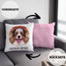 Australian Shepherd Besitzer Kissen mit Füllung 40x40 Geschenk Lustiger Spruch Geschenkidee Australian Shepherd Mama Papa (Grau) Rosa Trendation
