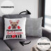 Französische Bulldogge Besitzer Mom Mama Kissen mit Füllung 40x40 Geschenk Lustiger Spruch Geschenkidee Französische Bulldogge Besitzerin (Grau) Grau Trendation