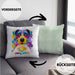 Jack Russell Besitzer Farbe Love Kissen mit Füllung 40x40 Geschenk Lustiger Spruch Geschenkidee Jack Russell Besitzerin (Grau) Grün Trendation