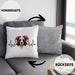 Border Collies Besitzer Kissen mit Füllung 40x40 Geschenk Lustiger Spruch Geschenkidee Herzschlag Border Collies (Grau) Grau Trendation
