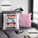 Pizzaauto Rettungswagen Spruch Kissen mit Füllung 40x40 Geschenk Lustiger Gag Spaß (Grau) Rosa Trendation