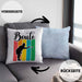 Boule Kissen mit Füllung 40x40 Geschenk Boule-Spieler Geschenkidee Spruch Vintage Boule Grafik (Grau) Blau Trendation