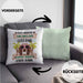 Cocker Spaniel Besitzer Kissen mit Füllung 40x40 Geschenk Lustiger Spruch Geschenkidee Ich Arbeite Hart Damit Mein Cocker Spaniel Seinen Traum Leben Kann (Grau) Grün Trendation
