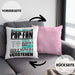 Pop-Fan Geschenk Kissen mit Füllung 40x40 Lustige Geschenkdiee für einen Pop-Fan Geburtstag Ich Bin Pop-Fan Ich Kann Es Dir Erklären Aber Nicht Für Dich Verstehen (Grau) Rosa Trendation