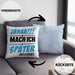 Jahaa Mache Ich Später Vielleicht Kissen mit Füllung 40x40 Geschenk Lustiger Spruch (Grau) Blau Trendation