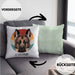 Schäferhund Besitzer Kissen mit Füllung 40x40 Geschenk Lustiger Spruch Geschenkidee Schäferhund Mama Papa (Grau) Grün Trendation