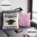 Bachelor Geschenk Abschluss Kissen mit Füllung 40x40 Spruch Master Abitur Abi Graduation Bestanden Prüfung (Grau) Rosa Trendation