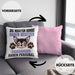 Chihuahua Besitzer Kissen mit Füllung 40x40 Geschenk Lustiger Spruch Geschenkidee Besitzerin Chihuahua Haben Personal (Grau) Rosa Trendation