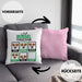 Jack Russel Besitzer Kissen mit Füllung 40x40 Geschenk Lustiger Spruch Geschenkidee Jack Russel Tricks Bleib (Grau) Rosa Trendation