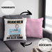 Ruderer Kissen mit Füllung 40x40 Geschenk für Ruderer Der Mann Der Alles Kann Geschenkidee zum Geburtstag (Grau) Rosa Trendation
