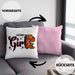 Line Dance Girl Kissen mit Füllung 40x40 Geschenk Spruch Linedance KafffeeKissen mit Füllung 40x40 Spruch (Grau) Rosa Trendation