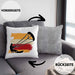 Kitesurfing Kissen mit Füllung 40x40 Geschenk für Kitesurfer Geschenkidee Bunte Grafik (Grau) Grau Trendation
