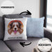 Australian Shepherd Besitzer Kissen mit Füllung 40x40 Geschenk Lustiger Spruch Geschenkidee Australian Shepherd Mama Papa (Grau) Blau Trendation