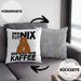 Kaffee-Liebhaber Geschenk Kissen mit Füllung 40x40 Geschenkidee für Kollegen Der Tut Nix Der Will Nur Kaffee trinken (Grau) Grau Trendation