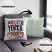 Yorkie Mom Besitzerin Kissen mit Füllung 40x40 Geschenk Lustiger Spruch Geschenkidee Besitzerin Yorkie Mama (Grau) Grün Trendation
