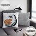 Galaxie Capybara Kissen mit Füllung 40x40 Capybara Tier Geschenk für Capybara Liebhaber (Grau) Grau Trendation