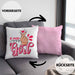 K-Pop Girl Kissen mit Füllung 40x40 Geschenkidee für K-Pop Fans Asiatische Musik (Grau) Rosa Trendation