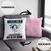 Musikfan Kissen mit Füllung 40x40 Geschenk für Musikfan Der Mann Der Alles Kann Geschenkidee zum Geburtstag (Grau) Rosa Trendation