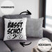 Bassist Kissen mit Füllung 40x40 Geschenk Bass-Spieler Geschenkidee Basst Scho ! (Grau) Grau Trendation
