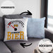 Kissen mit Füllung 40x40 Ich Brauche Bier Lustiges Biertrinker Party Geschenk (Grau) Blau Trendation