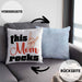 This Mom Rocks Lustige Kissen mit Füllung 40x40 Mama Rockn Roll Geschenkidee (Grau) Blau Trendation