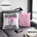 Hundeliebhaber Geschenk Kissen mit Füllung 40x40 Lustige Geschenkidee Geburtstag für Hundeliebhaber Ich Bin Dieser Legendäre Hundeliebhaber Von Dem Alle Geredet Haben (Grau) Rosa Trendation