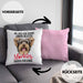 Yorkie-Besitzer Geschenk Kissen mit Füllung 40x40 Hund Yorkie Liebhaber Geschenkidee Die Meisten Hunde Haben Besitzer Yorkies Haben Personal (Grau) Rosa Trendation