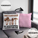 Pilzsammler Geschenk Kissen mit Füllung 40x40 Pilze Sammeln Geschenkidee Pilzsucher Pilzliebhaber Spruch (Grau) Rosa Trendation