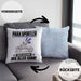 Para-Sportler Kissen mit Füllung 40x40 Geschenk für Para-Sportler Der Mann Der Alles Kann Geschenkidee zum Geburtstag (Grau) Blau Trendation