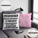 Informatiker Kissen mit Füllung 40x40 Geschenk Programmierer Gadget Lustig Geschenkidee Männer Zubehör Informatiklehrer IT Programmierer (Grau) Rosa Trendation