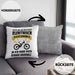 Elektrofahrrad E-Bike Kissen mit Füllung 40x40 mit Spruch Geschenk Ebike Lustige Geschenke (Grau) Grau Trendation