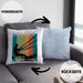 Kitesurfing Kissen mit Füllung 40x40 Geschenk für Kitesurfer Geschenkidee (Grau) Blau Trendation