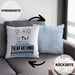 Tierfreund Geschenk Kissen mit Füllung 40x40 Ich Bin Tierfreund Aber Sag Doch Einfach Superheld Lustige Geschenkdiee für Tierfreund (Grau) Blau Trendation