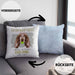 Cocker Spaniel Besitzer Kissen mit Füllung 40x40 Geschenk Lustiger Spruch Geschenkidee Besitzerin Ich Bin Nicht toll Aber Mein Cocker Spaniel Ist Es (Grau) Blau Trendation