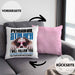 Australian Shepherd Besitzerin Kissen mit Füllung 40x40 Geschenk Lustiger Spruch Geschenkidee Personal Stalker (Grau) Rosa Trendation