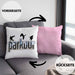 Kissen mit Füllung 40x40 für Parkour Fans Geschenk für Urbanen Sports Sportler Freerunning (Grau) Rosa Trendation