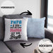 Mama Geschenk Kissen mit Füllung 40x40 Papa Und Ich Sind Uns Einig Mama Ist Die Beste Geschenkidee Muttertagsgeschenk von Sohn Tochter (Grau) Blau Trendation
