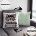 Chihuahua Papa Besitzer Kissen mit Füllung 40x40 Geschenk Lustiger Spruch Geschenkidee Chihuahua Liebhaber (Grau) Grün Trendation